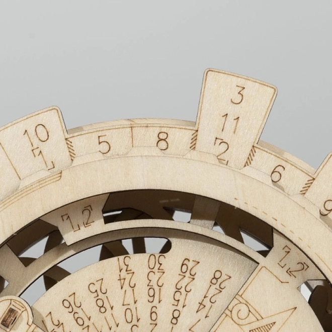 Wooden 3D Mechanical Calendar Puzzle