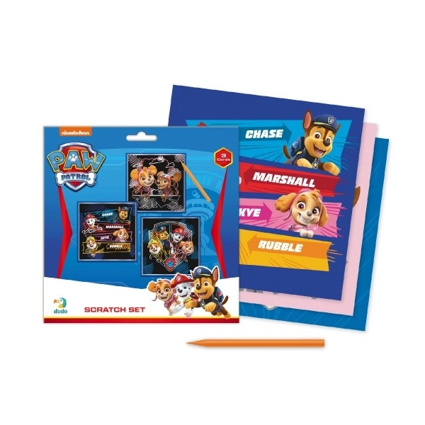 Paw Patrol Color Scratch Art Set