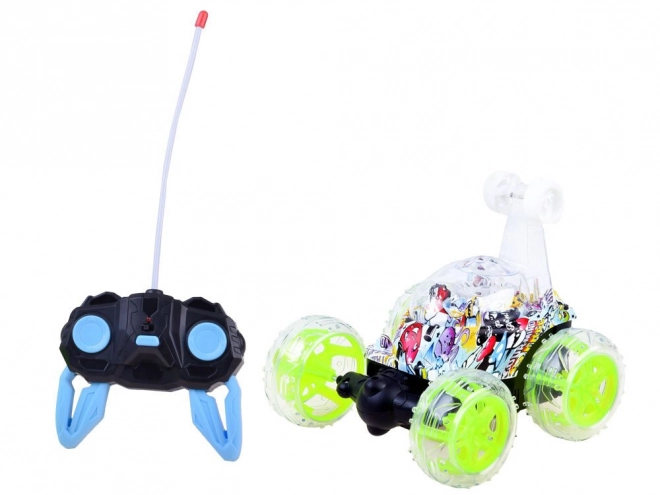 Remote Controlled Stunt Car with LED Wheels