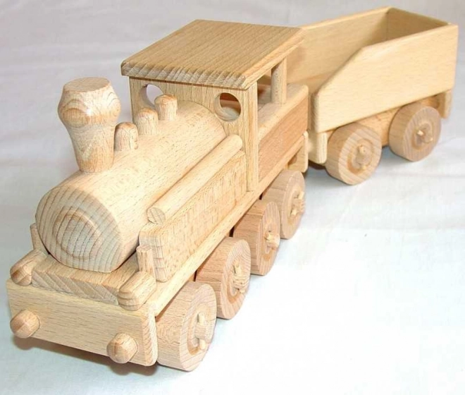 Wooden Steam Locomotive Toy