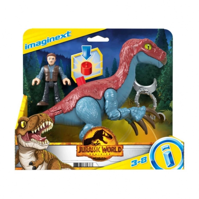 Jurassic World Imaginext Therizinosaurus and Owen Figure Set