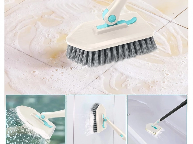 Multi-Function Cleaning Brush 3-in-1 Set with Microfiber and Sponge