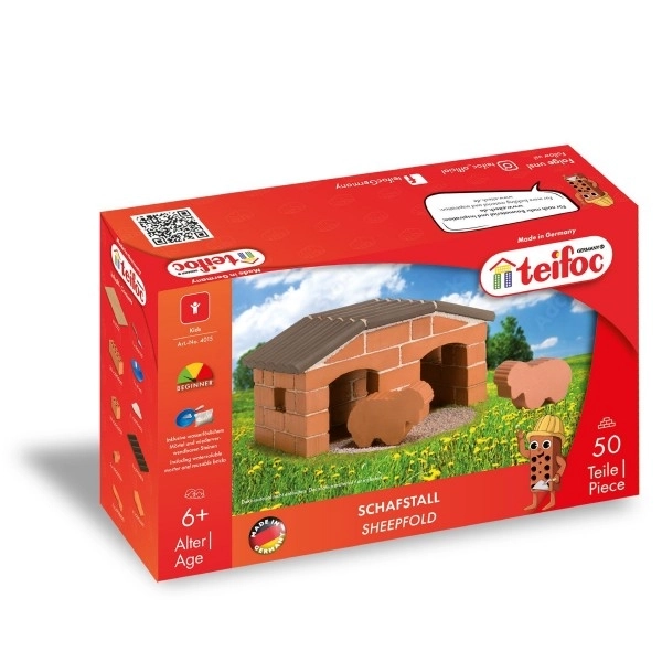 Teifoc Brick Building Set Sheepfold