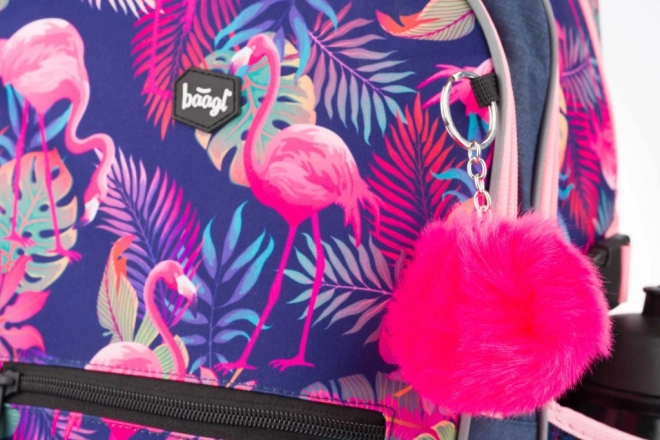 School Backpack Flamingo