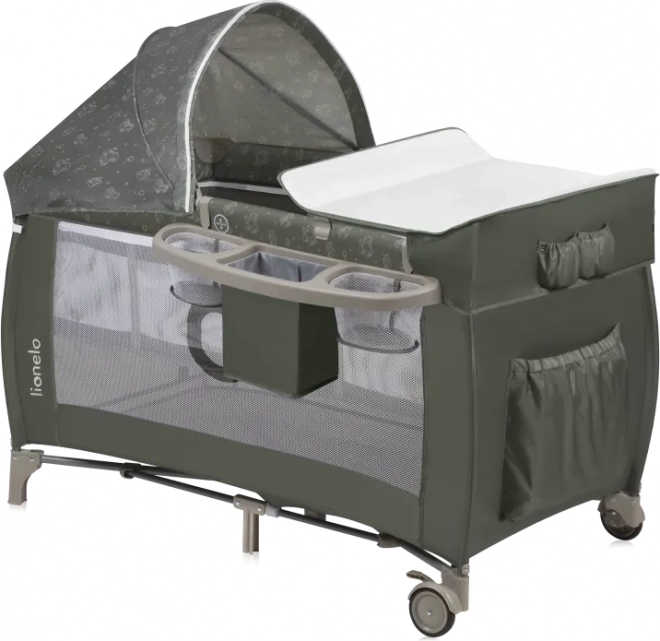 Travel Cot Lionelo Sven Plus Beige Olive
