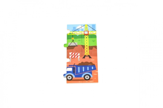 Drewniane puzzle 24 części - budowa