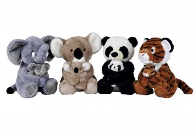 Wild Animal with Baby Plush Toy 28cm
