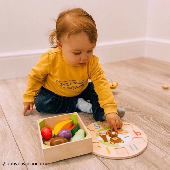 Wooden Fruit Crate for Kids by Bigjigs Toys