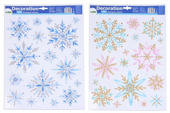 Window Decoration with Holiday Snowflakes