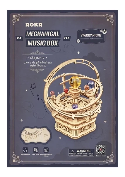 Robotic 3D Puzzle Music Box Historical Astronomical Clock