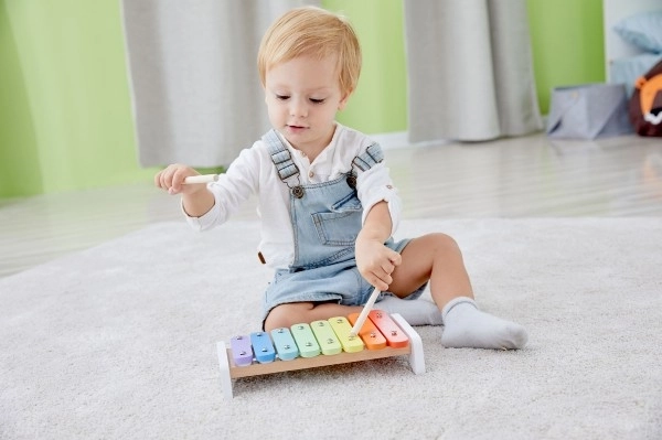 Colorful Wooden Xylophone with Mallet