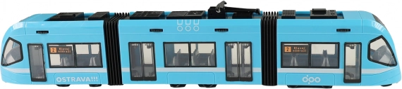 Moderna tramvaja Ostrava modra 47 cm