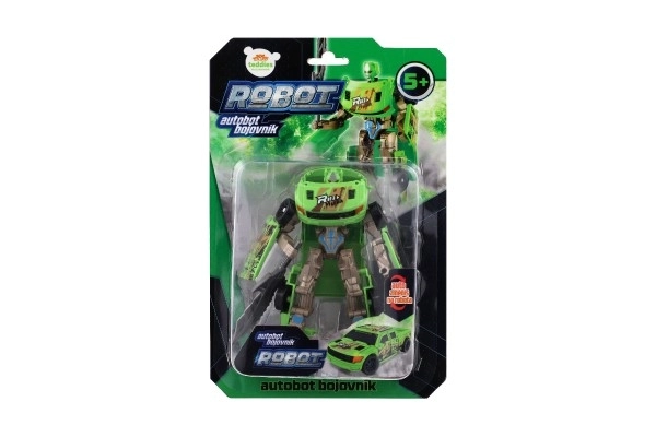 Green Transformer Toy Robot