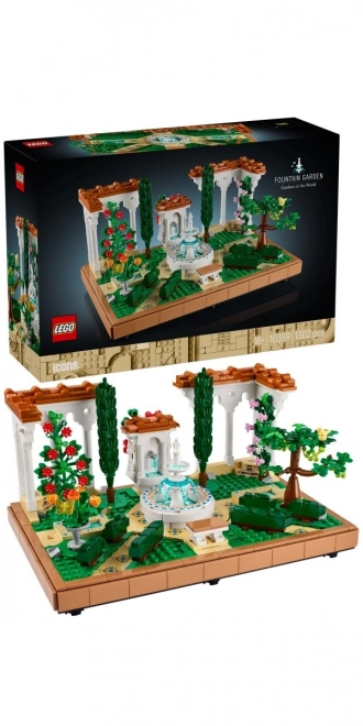 Lego Icons Garden Fountain Set for Adults