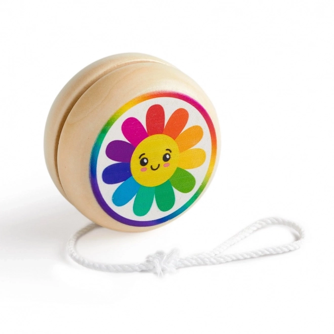 Wooden Rainbow Daisy Yo-Yo