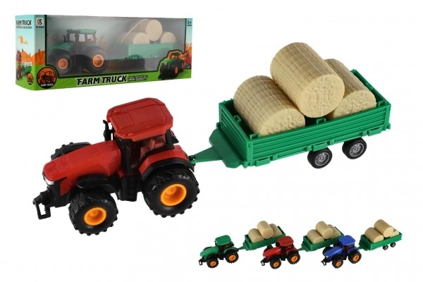 Tractor with Trailer and Bales Toy