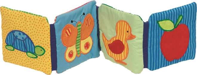 Goki Cotton Crinkling Book with Rattle and Squeaker