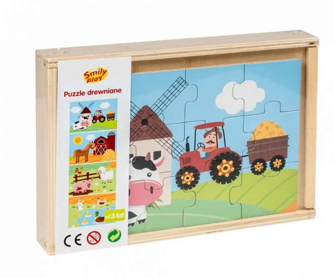 Wooden Puzzle - Life in the Countryside