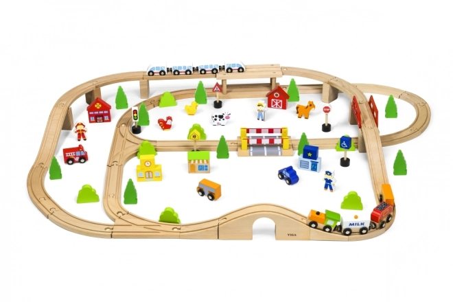 Wooden Train Set