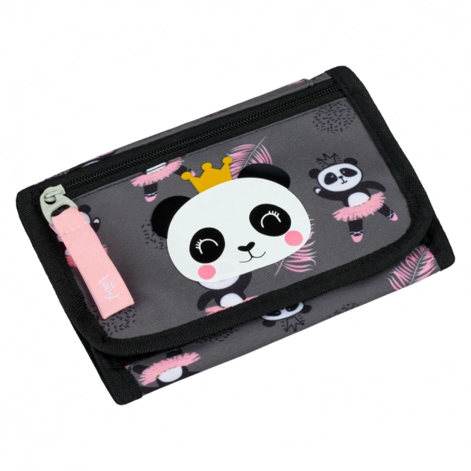 Baagl Wallet with Neck Strap Panda