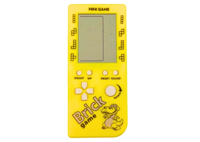 Electronic Tetris Brick Game Console 23 Levels Yellow