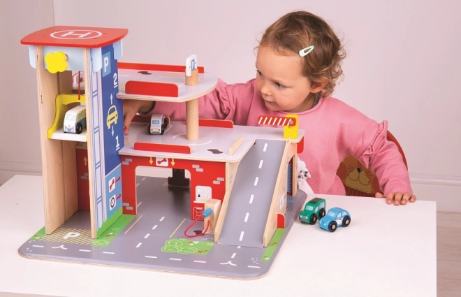 Bigjigs Toys Garage with Parking