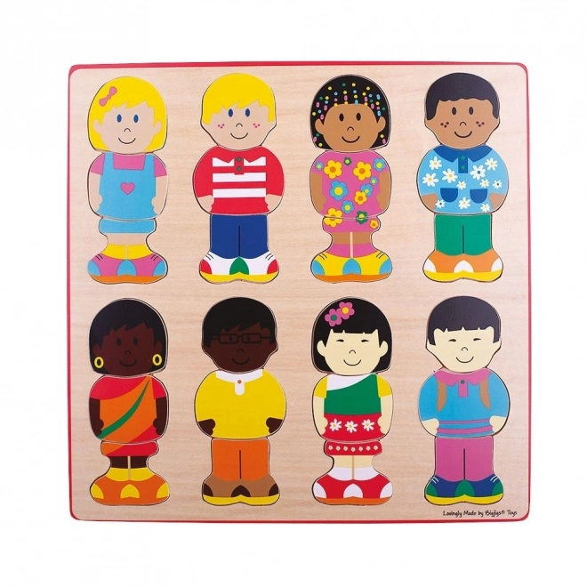 Bigjigs Toys Insertion Puzzle Friends