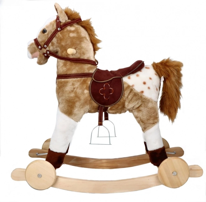 Rocking Horse Mustang with Wheels