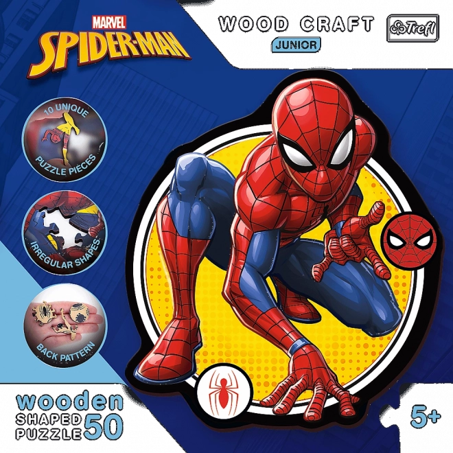 Trefl Wood Craft Junior Puzzle Spiderman Power