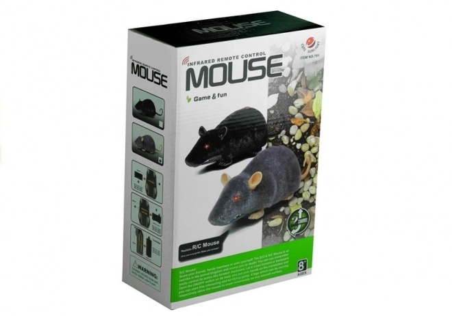 Remote Controlled Black Toy Mouse