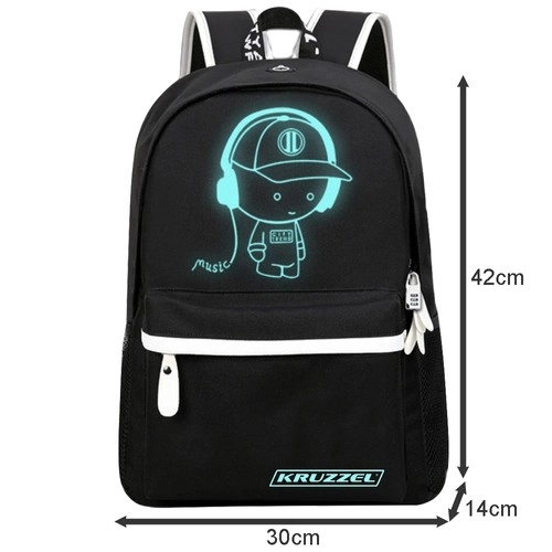 Reflective Backpack with USB by Kruzzel