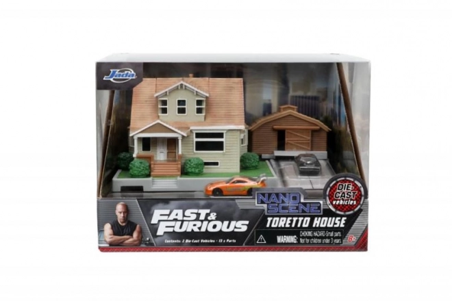 Fast & Furious Dominic House Nanodiorama with Toy Cars