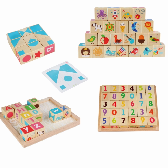 Lucy & Leo Wooden Educational Blocks - English Alphabet Set