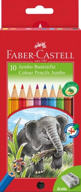 Jumbo Colored Pencils with Sharpener