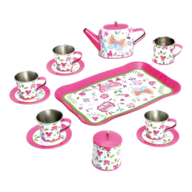 Bino Children's Pink Tea Set