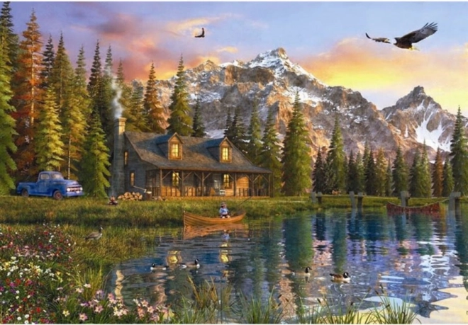 Anatolian Lake Cabin Puzzle 2000 Pieces