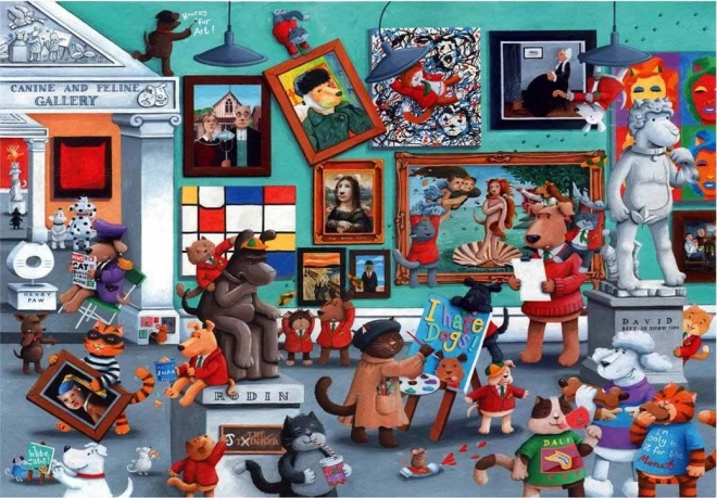 Anatolian Puzzle Cat and Dog Artists 260 Pieces