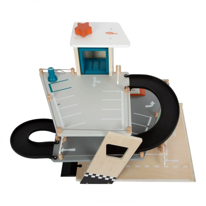 Wooden Racing Parking Lot Small Foot