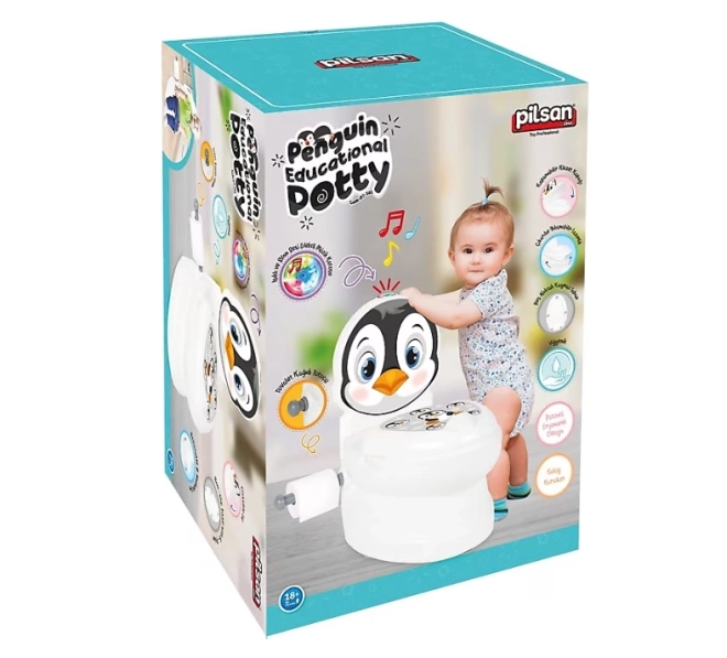 Interactive Penguin-themed Potty Trainer