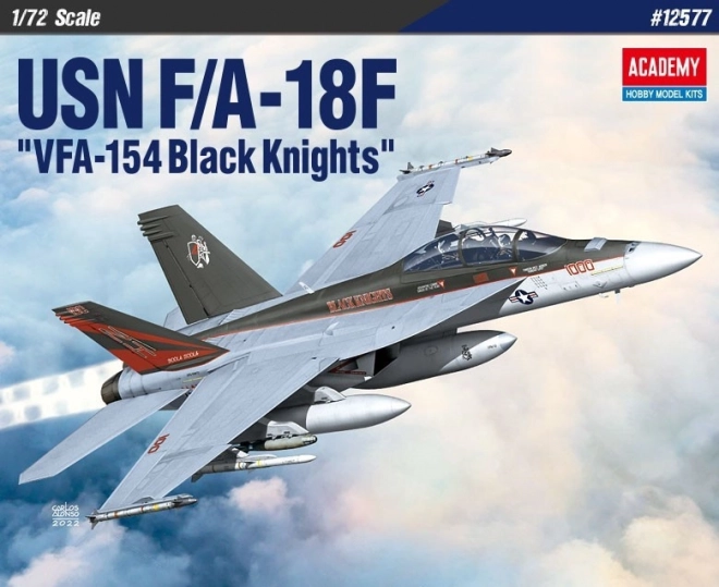 Model Aircraft USN F/A-18F VFA-154 Black Knights 1/72