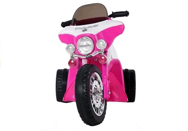 Dark Pink Children's Battery-Powered Motorcycle