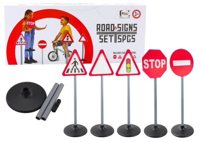 Educational Set Warning Traffic Signs