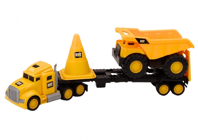 Construction Vehicle Playset with Truck and Dump Truck