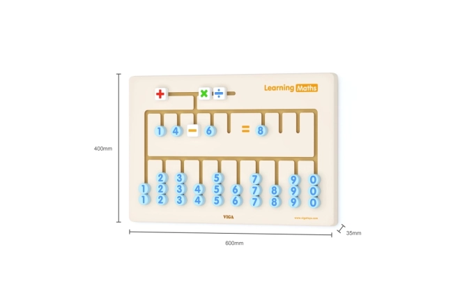 Wooden Wall Counting Game