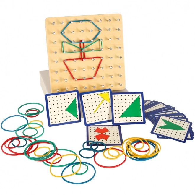 Geoboard Wooden Shape Creation Puzzle