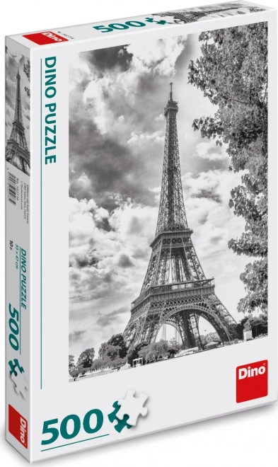 Eiffel Tower Black and White Puzzle 500 Pieces