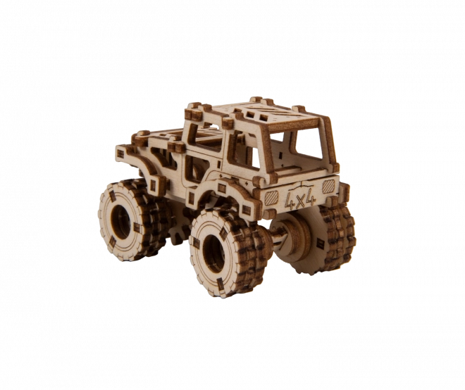 Wooden City 3D Puzzle Superfast Monster Truck