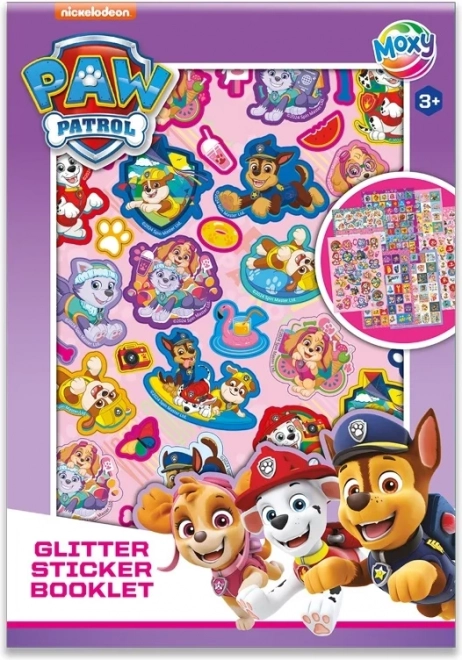 Glitter Paw Patrol Stickers