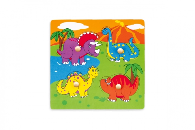 Wooden Puzzle with Dinosaurs