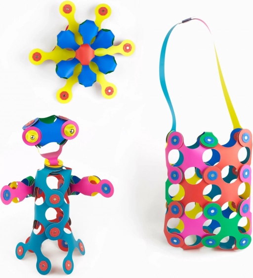 Regenboog magnetische puzzel Clixo, 42 stukjes